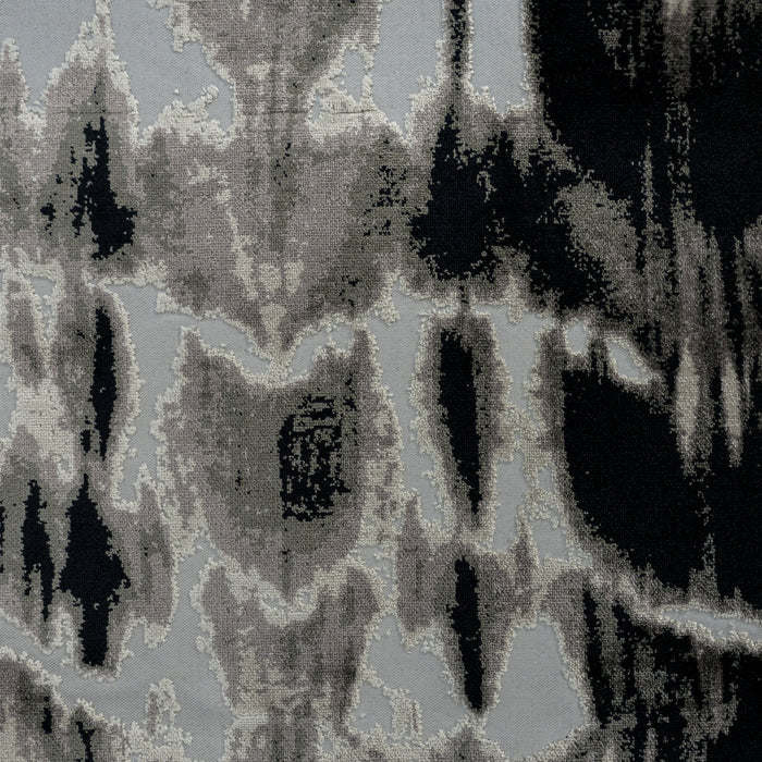 KANOKO - ABSTRACT DESIGNER PATTERN CUT VELVET UPHOLSTERY FABRIC BY THE YARD