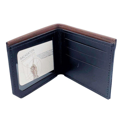 Leather Wallet - Geometric Trees (Brown) by Backerton