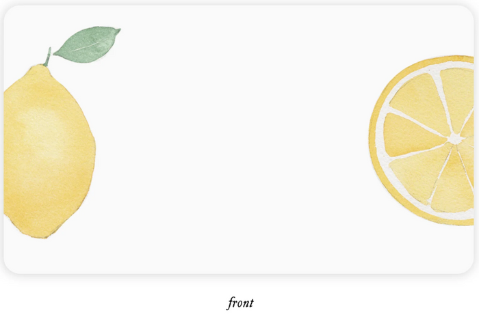 Lemon Little Notes