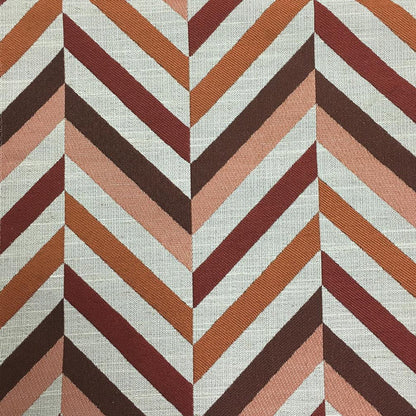 Leyton - Jacquard Fabric Designer Pattern Home Decor Drapery & Pillow Fabric by the Yard - Available in 8 Colors - Sunset - Top Fabric - 7