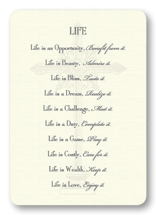 Life Prayer Enclosure Cards
