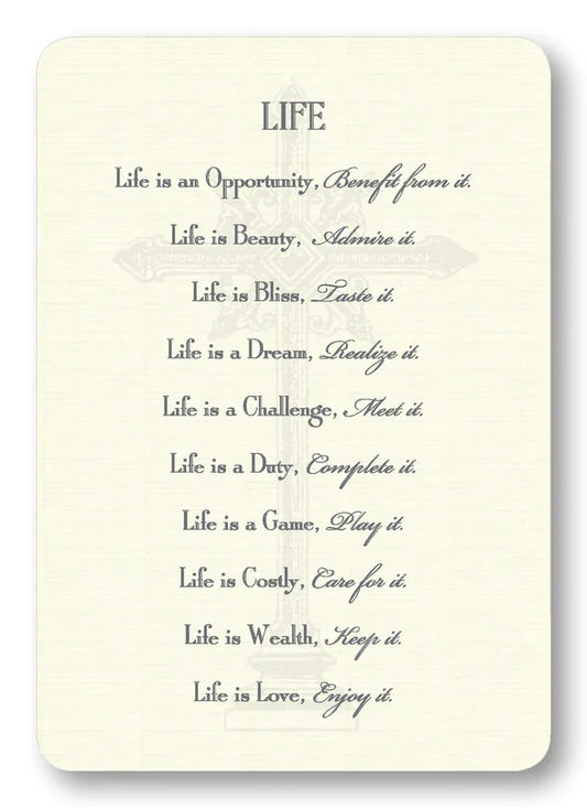 Life Prayer Enclosure Cards