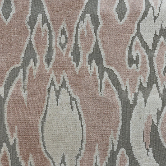 MALDIVES - ABSTRACT DESIGNER PATTERN CUT VELVET UPHOLSTERY FABRIC BY THE YARD