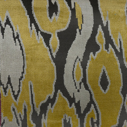 MALDIVES - ABSTRACT DESIGNER PATTERN CUT VELVET UPHOLSTERY FABRIC BY THE YARD