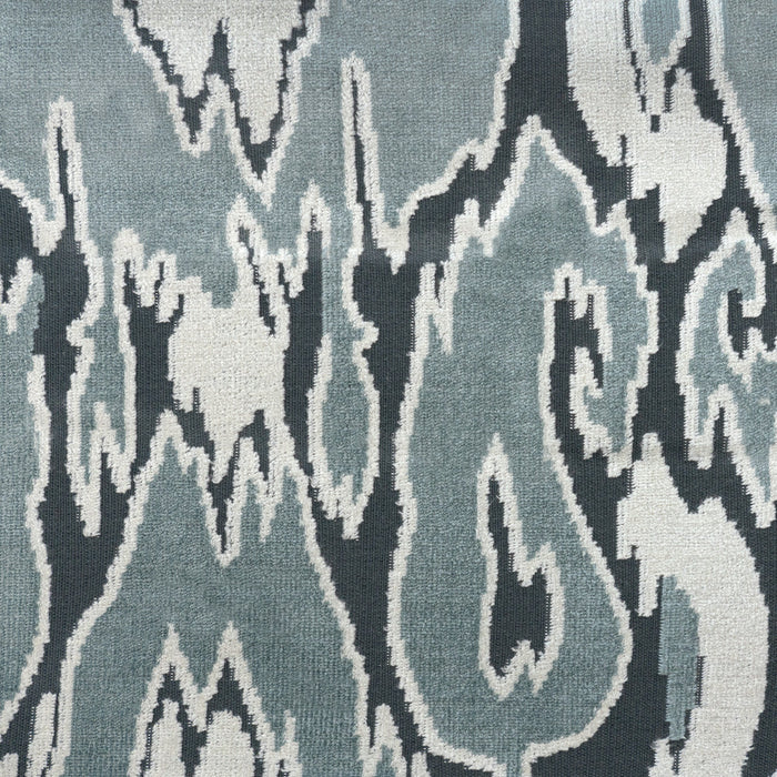 MALDIVES - ABSTRACT DESIGNER PATTERN CUT VELVET UPHOLSTERY FABRIC BY THE YARD
