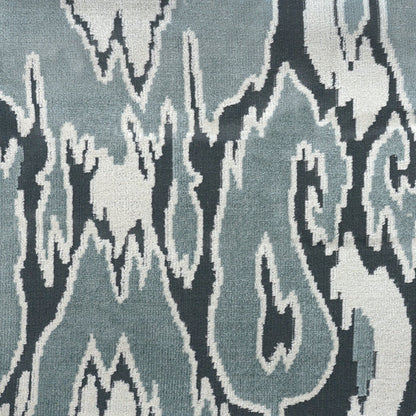 MALDIVES - ABSTRACT DESIGNER PATTERN CUT VELVET UPHOLSTERY FABRIC BY THE YARD
