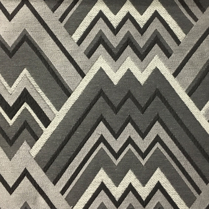 Mesa - Mixed Construction Geometric Pattern Cotton Blend Upholstery Fabric by the Yard - Available in 8 Colors - Driftwood - Top Fabric - 7