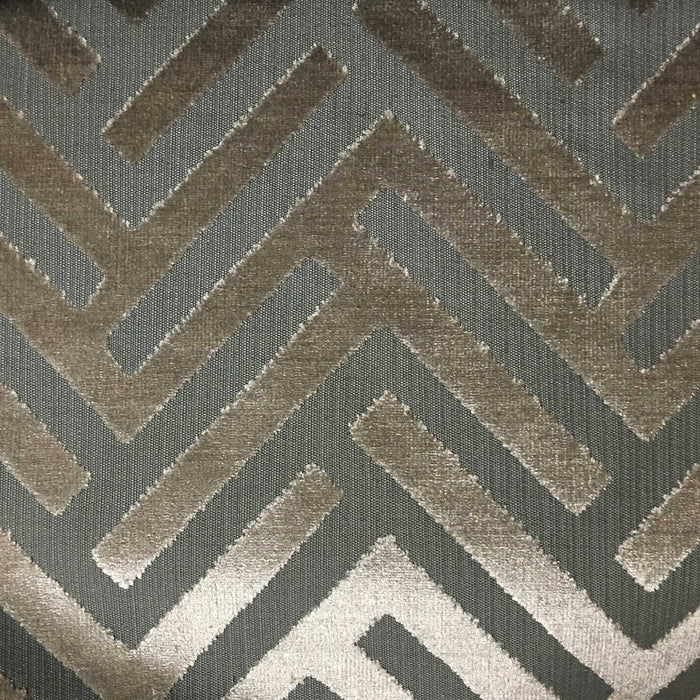 Ministry - Cut Velvet Fabric Drapery & Upholstery Fabric by the Yard - Available in 10 Colors - Beach - Top Fabric - 4