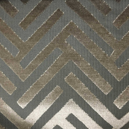 Ministry - Cut Velvet Fabric Drapery & Upholstery Fabric by the Yard - Available in 10 Colors - Beach - Top Fabric - 4