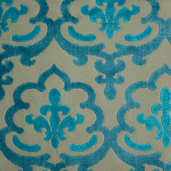 MARRAKESH - DAMASK PATTERN CUT VELVET UPHOLSTERY FABRIC
