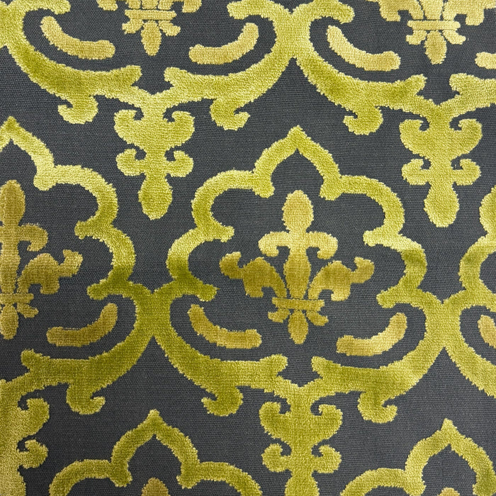 MARRAKESH - DAMASK PATTERN CUT VELVET UPHOLSTERY FABRIC
