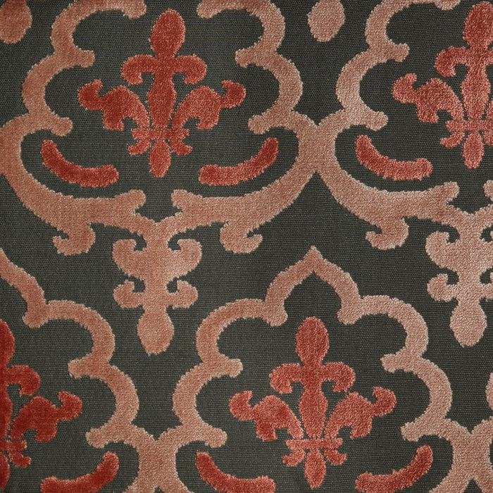 MARRAKESH - DAMASK PATTERN CUT VELVET UPHOLSTERY FABRIC