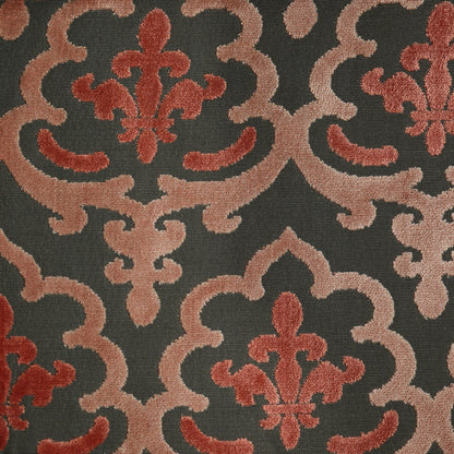 MARRAKESH - DAMASK PATTERN CUT VELVET UPHOLSTERY FABRIC