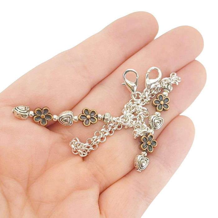 Mask Chain - Side Dangle (Flowers and Hearts) by Tiny Aloha