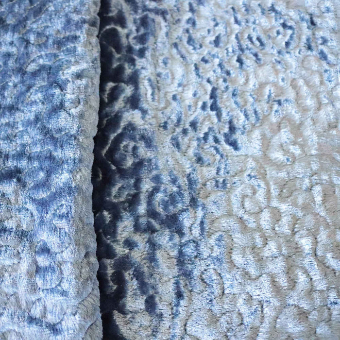 Monte Carlo, Monaco -Embroidered design on a metallic panne velvet