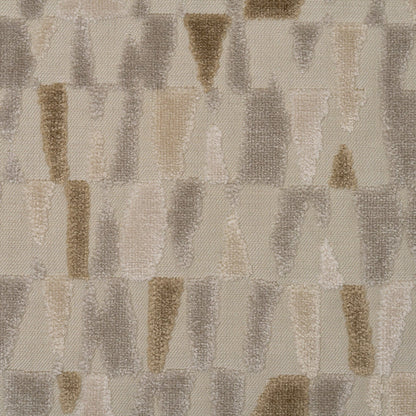 MOSAIC - GEOMETRIC PATTERN CUT VELVET UPHOLSTERY FABRIC BY THE YARD
