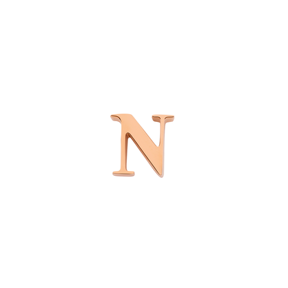 Made Mine Charms - Didot Initial Charm (Rose Gold)