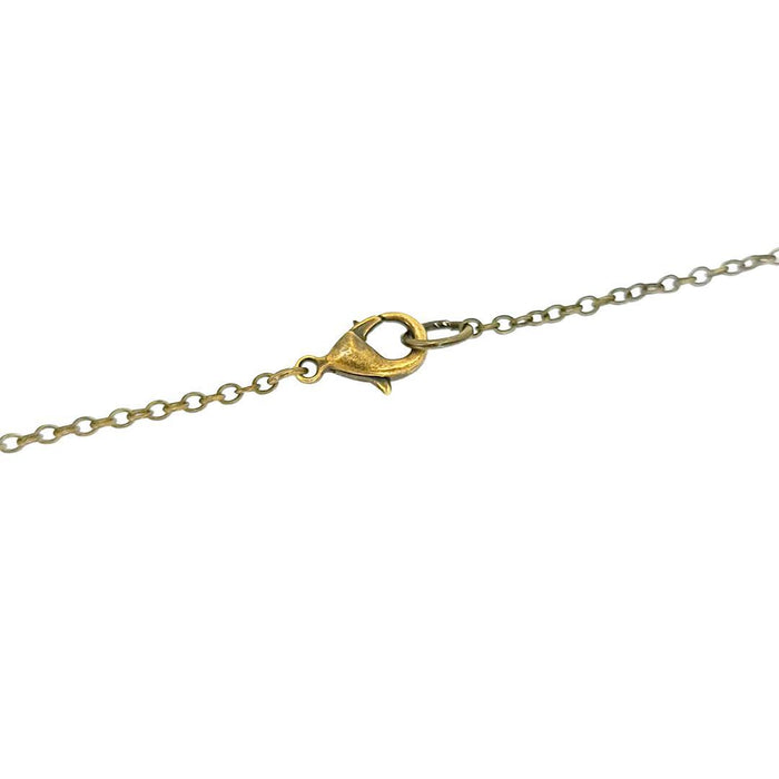 Necklace - Moon Rays Crystal (Brass) by Fernworks