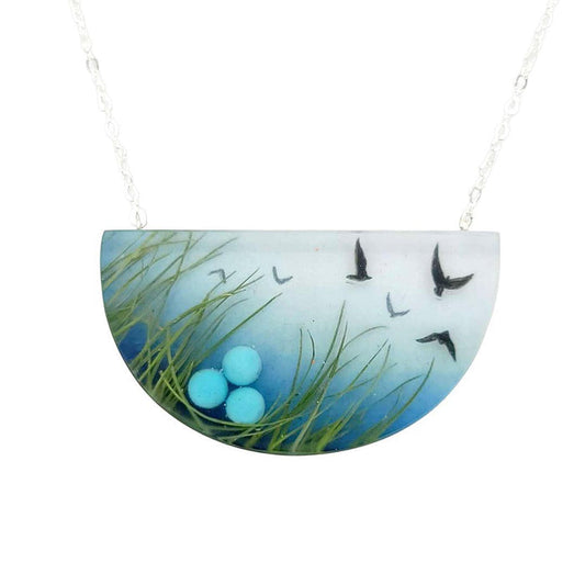 Necklace - Nesting (Sterling Silver) by Fernworks