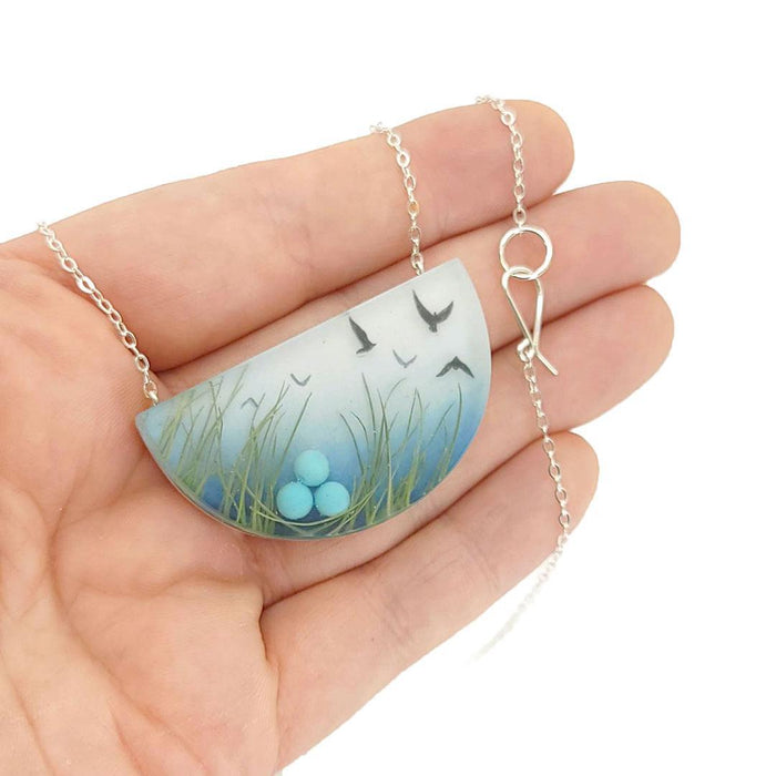 Necklace - Nesting (Sterling Silver) by Fernworks