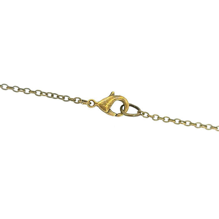Necklace - Pines Crystal (Brass) by Fernworks