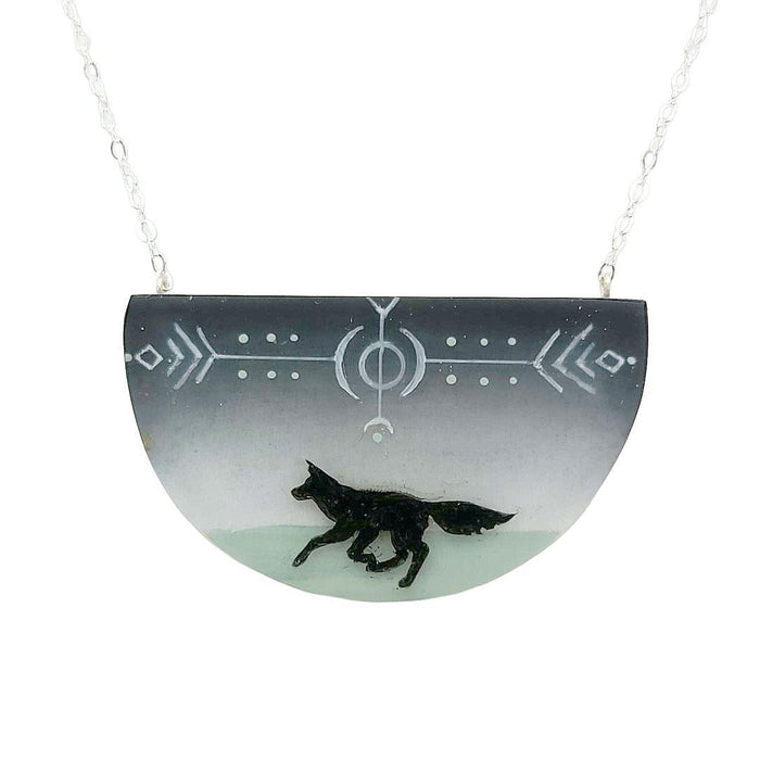 Necklace - Spirit Fox (Sterling Silver) by Fernworks