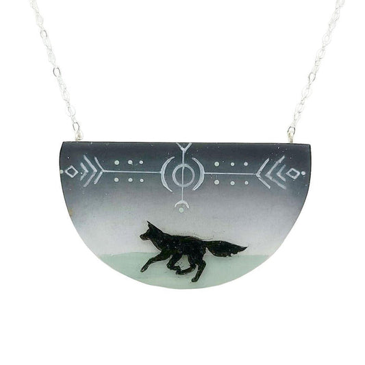 Necklace - Spirit Fox (Sterling Silver) by Fernworks