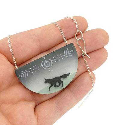 Necklace - Spirit Fox (Sterling Silver) by Fernworks