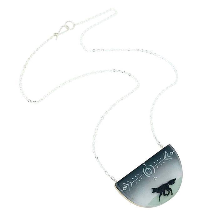 Necklace - Spirit Fox (Sterling Silver) by Fernworks