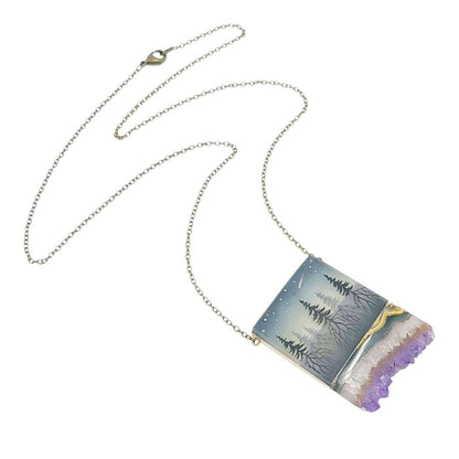 Necklace - Strata Crystal (Brass) by Fernworks