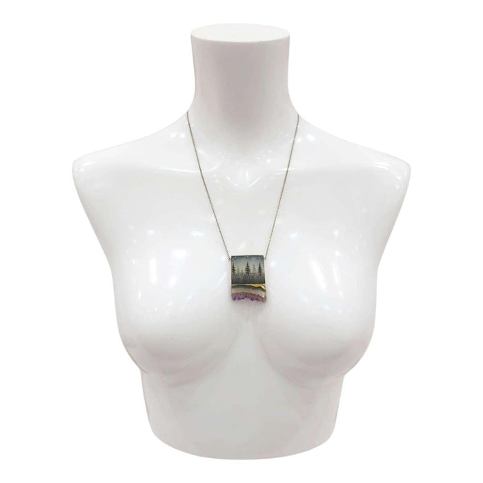 Necklace - Strata Crystal (Brass) by Fernworks