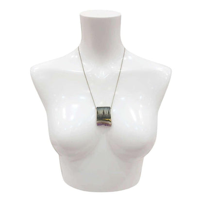 Necklace - Strata Crystal (Brass) by Fernworks