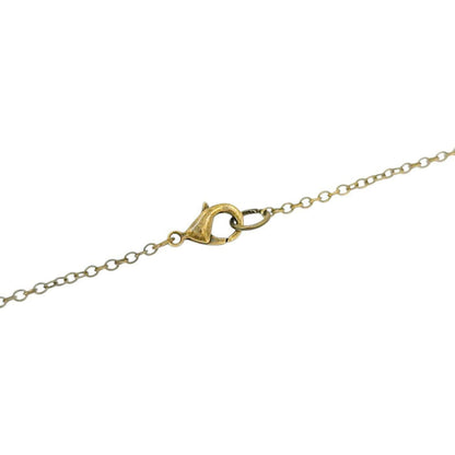 Necklace - Wolf Crystal (Brass) by Fernworks