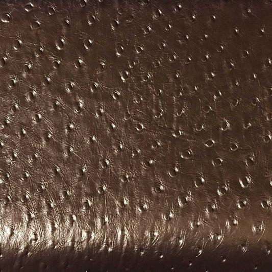 Albany - Ostrich Animal Print Vinyl Fabric Upholstery Fabric by the Yard - Available in 8 Colors - Penny - Top Fabric - 6