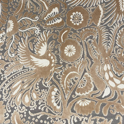 OTOMI - MEXICAN OTOMI PATTERN CUT VELVET UPHOLSTERY FABRIC BY THE YARD