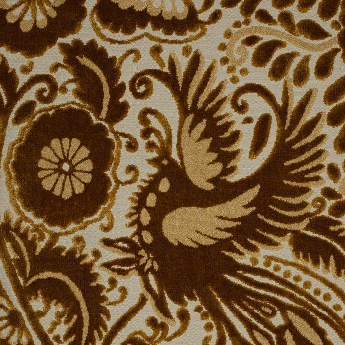 OTOMI - MEXICAN OTOMI PATTERN CUT VELVET UPHOLSTERY FABRIC BY THE YARD