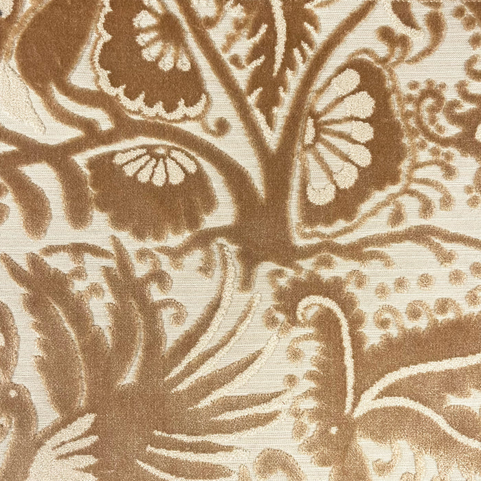 OTOMI - MEXICAN OTOMI PATTERN CUT VELVET UPHOLSTERY FABRIC BY THE YARD
