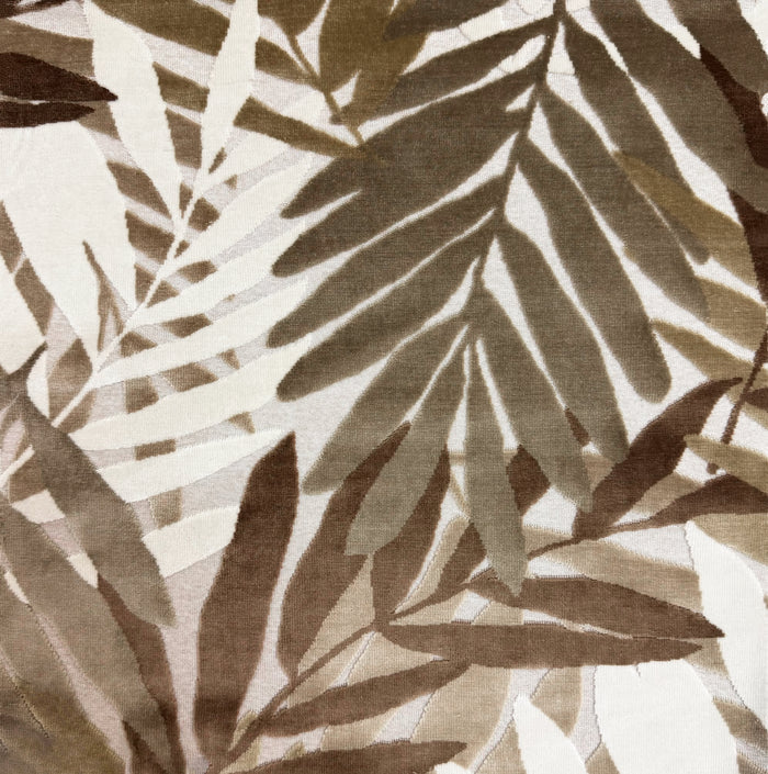 PALMA - LUXURIOUS BOTANICAL CUT VELVET UPHOLSTERY FABRIC BY THE YARD