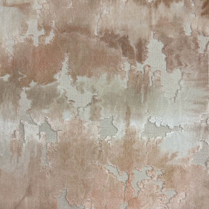 PASSAGE - WATERCOLOR PRINTED CUT VELVET UPHOLSTERY FABRIC BY THE YARD
