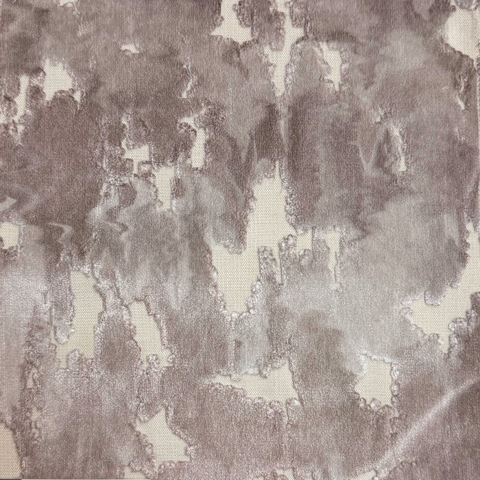 PASSAGE - WATERCOLOR PRINTED CUT VELVET UPHOLSTERY FABRIC BY THE YARD