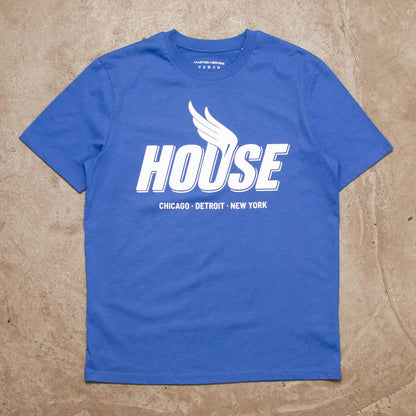 Peak House Front Print - Tshirt - Blue