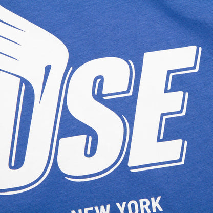 Peak House Front Print - Tshirt - Blue