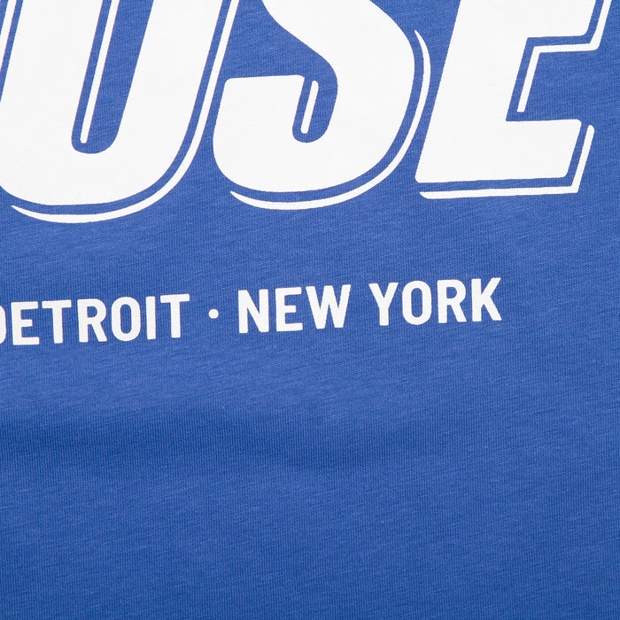 Peak House Front Print - Tshirt - Blue