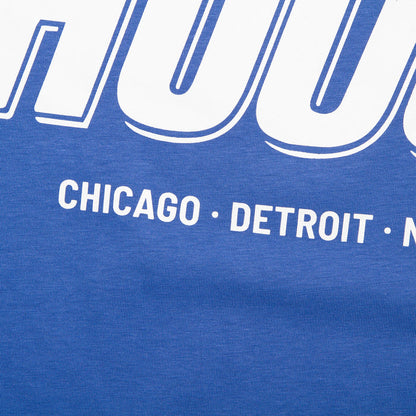 Peak House Front Print - Tshirt - Blue