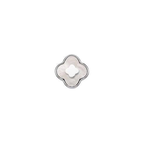 Pearl Clover Charms (Silver) - Clover