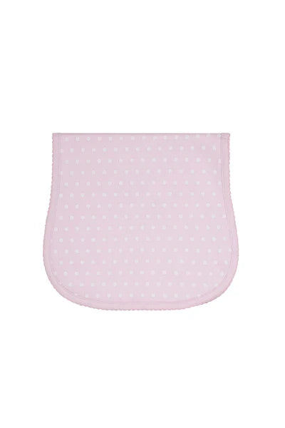 Pink Polka Dot Burp Cloth