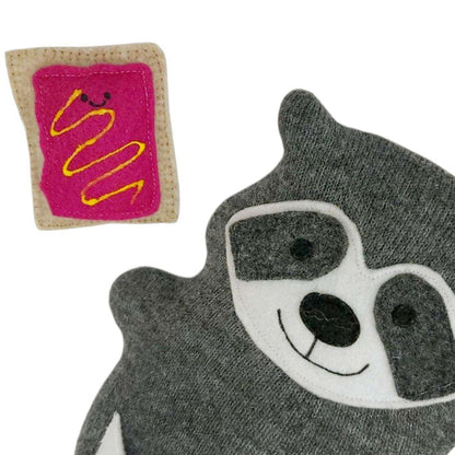 Plush - Happy Raccoon (Toaster Pastry) by The Happy Groundhog Studio