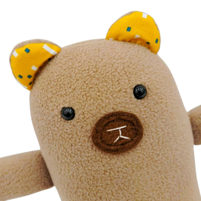 Plush - Light Brown Bear (Yellow Ears) by Mr. Sogs