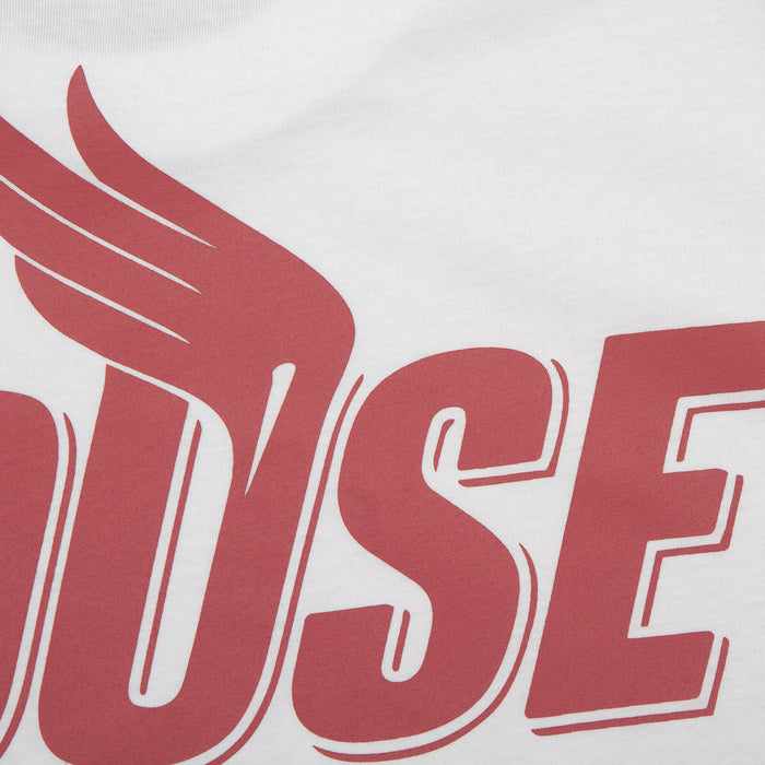 Red Peak House Front Print - Tshirt - White