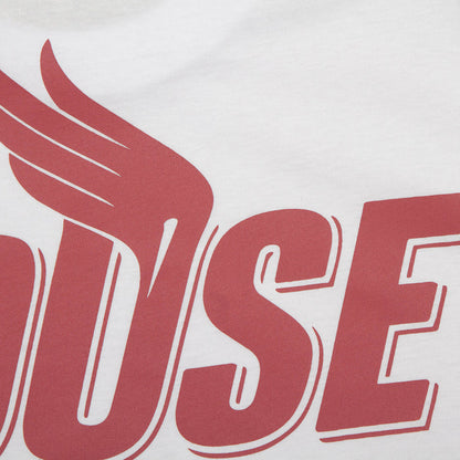 Red Peak House Front Print - Tshirt - White